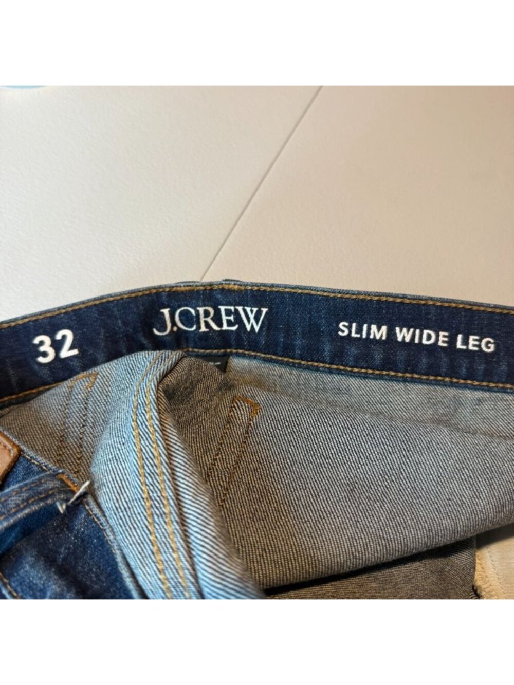 J Crew Women 32 Slim Wide Leg Jean Dark Wash Denim Minimalist Everyday Casual - Picture 4 of 12